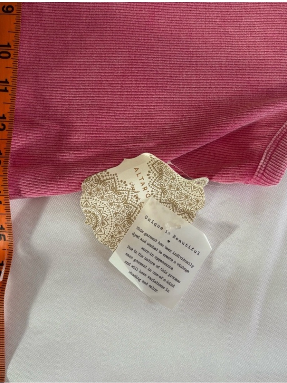 Altar'd State Pink Ribbed Crewneck Tank - Picture 6 of 8
